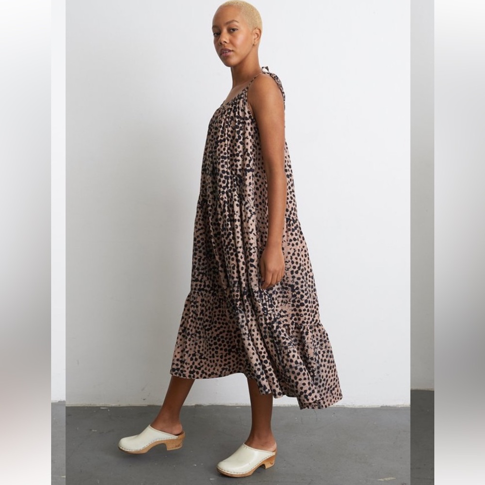 Esca Leopard Print Midi Dress - Picture 2 of 15